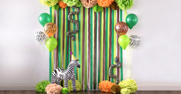 Jungle themed birthday - Entrance Decorations