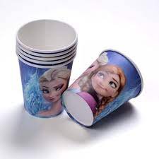 Disposable Cups - Frozen Birthday Theme